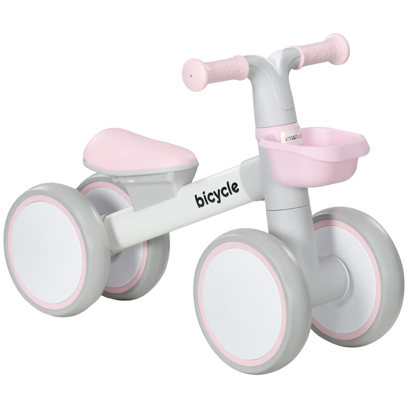 HOMCOM Push/Pull Ride On, Pink