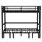 Full Over Full Bunk Bed With 3 Pull-out Sections Convertible To Sofa And Guardrails,metal Full Size Bunk Beds Frame For Adults,teens,space-saving,silent Design,no Box Spring Needed (black, Full Over Full)-1120835831
