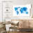 Aliaz World Map Blue Splash-107868790