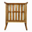 Chaises club d'extérieur (ensemble de 2), structure en bois d'acacia avec dossier en corde, coussins beiges hydrofuges pour patio / cour arrière / terrasse, finition teck