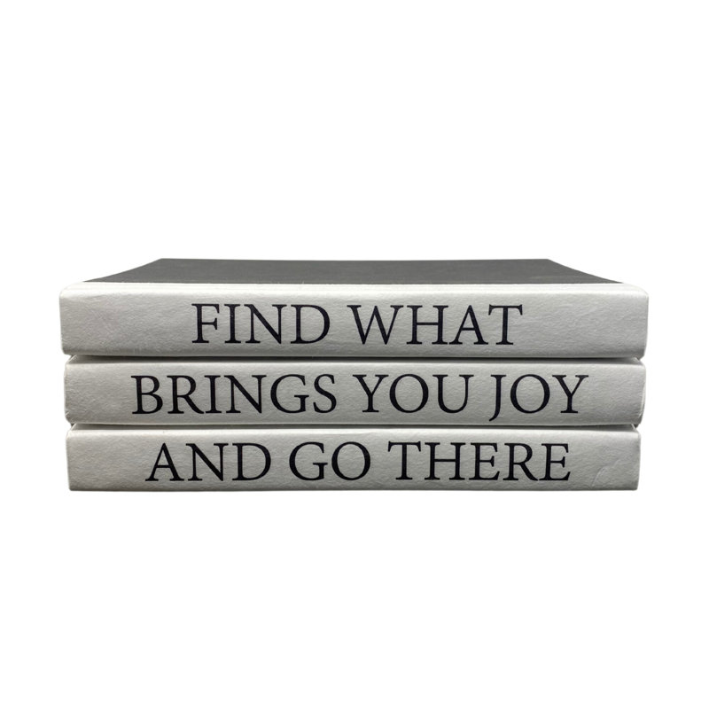Quote Entertainment Decorative Book