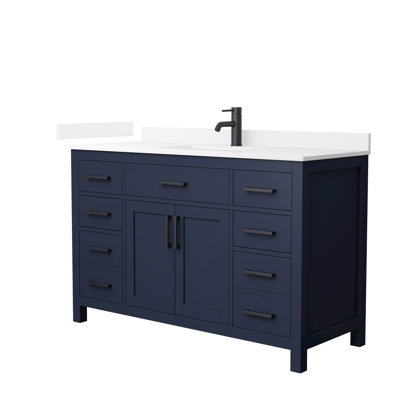 Beckett 54" Freestanding Single Bathroom Vanity with Quartz Top
