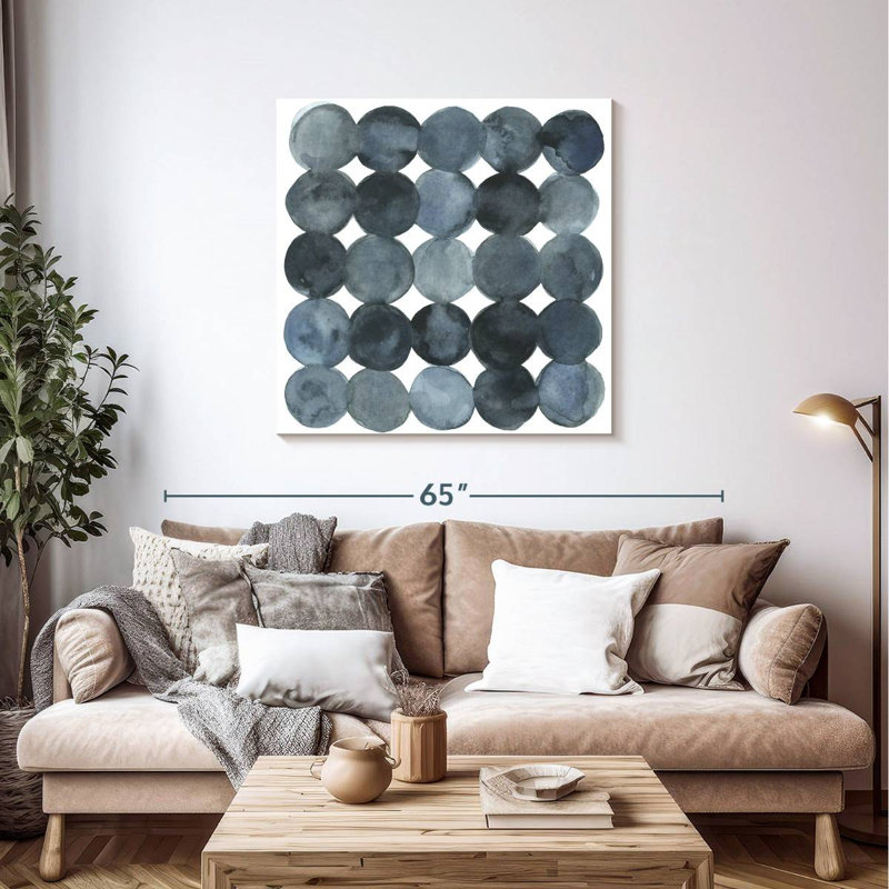 Avery Blue Grey Density II, 39" H x 39" W