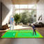 Tapis de putting green de golf YUNIC 4,88 m x 2,44 m avec pente – Tapis d'entraînement professionnel (5 trous) pour l'entraînement intérieur, garage, bureau et jardin.-120146086