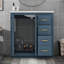 Ensemble de meuble-lavabo 30 po avec lavabo en céramique et porte à 3 tiroirs-1257265179