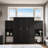 ??Queen Murphy Bed ??Wall Bed with Desk & Vanity - Space-Saving, Multi-Functional Storage?