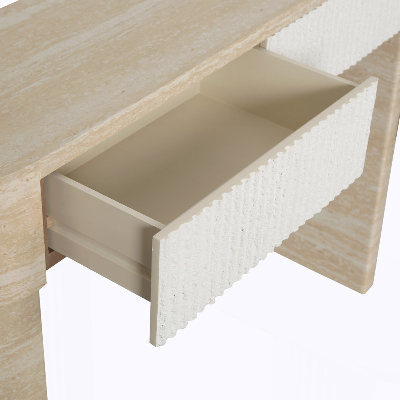 Table d'entrée, deux tiroirs à poignées cachées, console