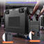 Valise utilitaire 35 po, coffre à câbles empilable, valise ATA imperméable et professionnelle, coffre de rangement roulant robuste avec roues pour équipement audio et dj professionnel, transport de matériel de tournée