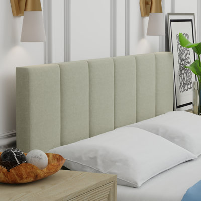 Wade Logan® Askar Upholstered Panel Headboard & Reviews | Wayfair