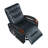 1Pc Swivel Gliding Recliner Faux Leather Upholstered Solid Rubberwood Arms Luxurious Living Room Furniture-1554438099