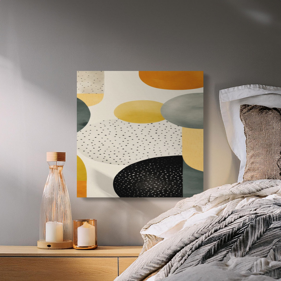 Abstract Geometric Canvas Wall Art, Modern Shapes Print, Gallery Wrapped Canvas, Ready to Hang Art, Archival Inks, Home Decor Canvas Print