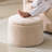 Modern Round Storage Ottoman , Beige-27032895