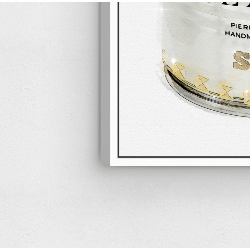 «Fashion and Glam Rockstud Soup», impression sur toile, H 30 po x l 20 po, Cadre blanc