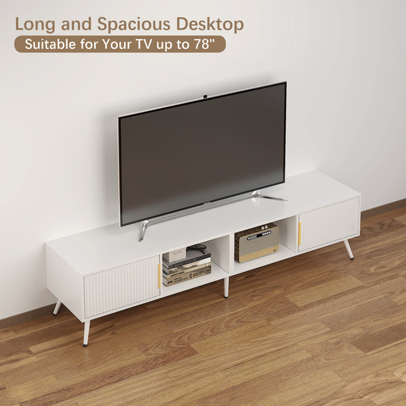 Ronneisha Entertainment Centre for TVs up to 75", White