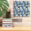  «Main Street Garden Toss Blue and White» par Cheryl Warrick, art mural sur toile