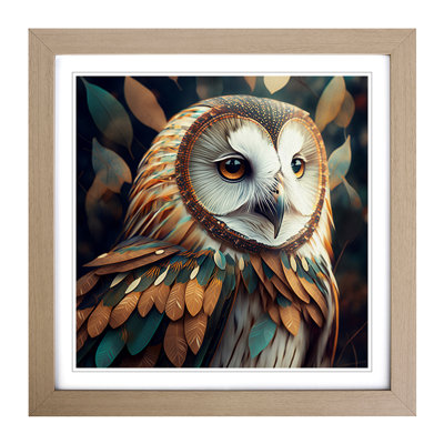 Owl Boho - Framed Print