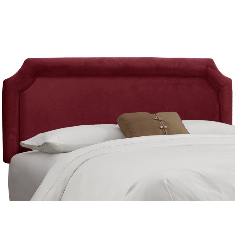 Pocola Upholstered Panel Headboard, Twin, Classic Berry Velvet