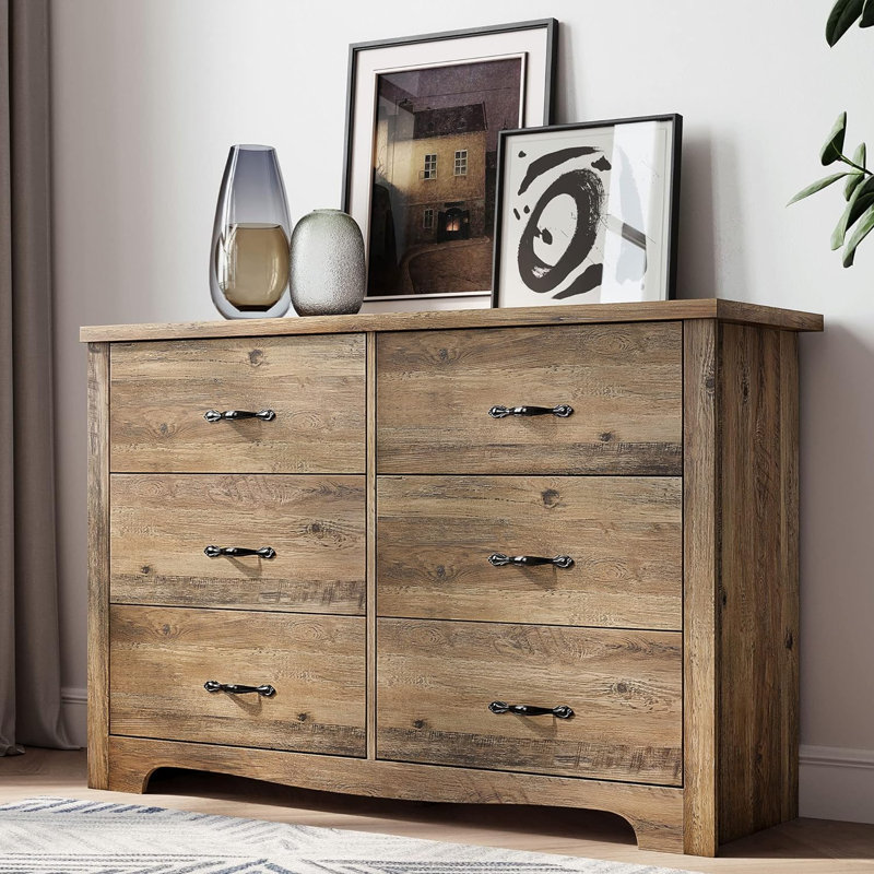 Qwin 6 - Drawer Dresser, Brown