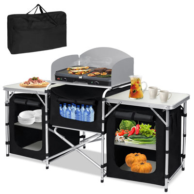 Bouchra Metall 8-Personen-Camping-Tisch