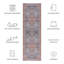 Tapis oriental gris / rouille Abdussamad-1908339409