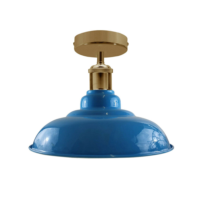Zeke Flush Mount, Blue, Yes