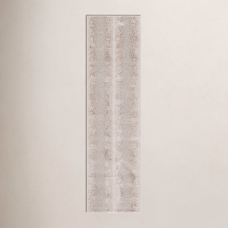 Tapis gris à imprimé animal Baytown, Tapis de couloir 2 pi 2 po x 8 pi