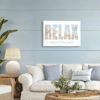 Relax You're At The Beach Wall Plaque, design by Seven Trees Design