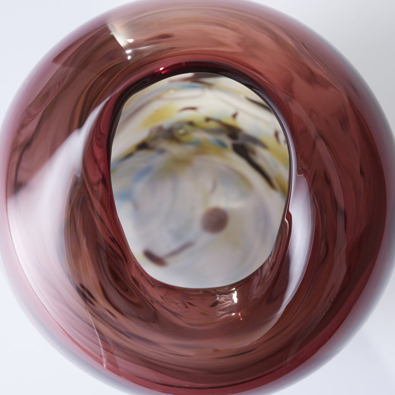 Sao Glass Table Vase, 11" H x 7.25" W x 7.25" D