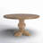 Lyons Round Solid Wood Dining Table-1804351075