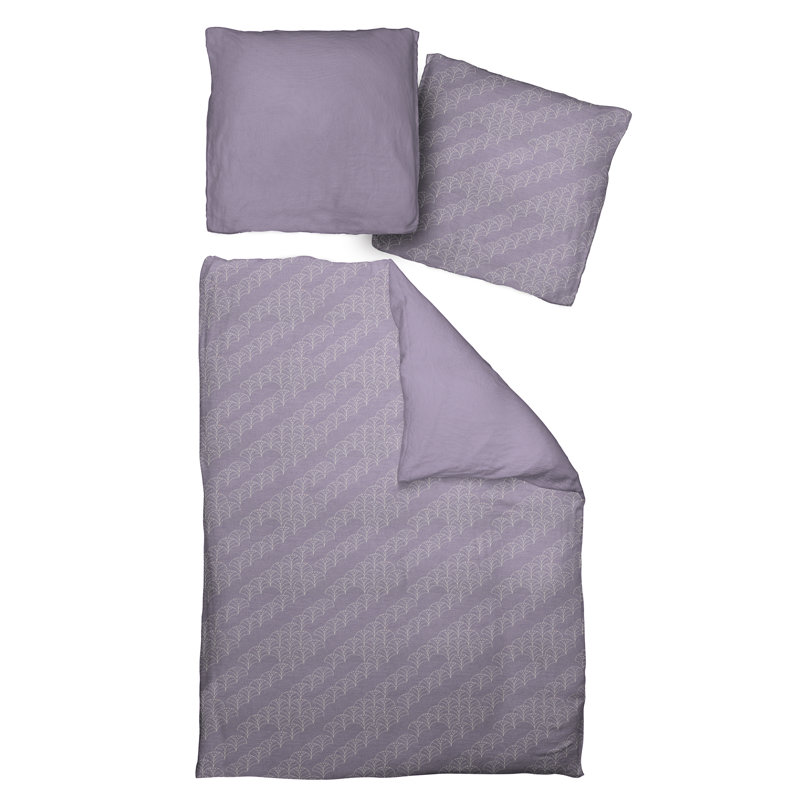 Lizeth Geometric Shapes Duvet Cover Set with Pillowcases Included, Single - 1 Pillowcase (80 x 80 cm), Purple