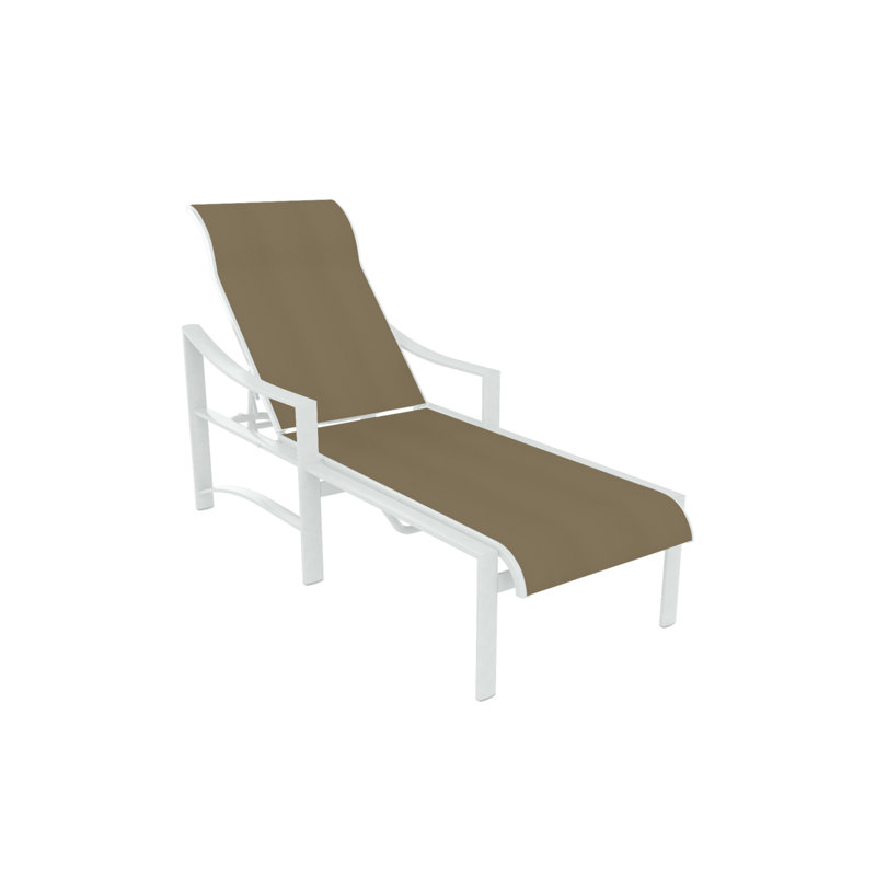 Kenzo Outdoor Chaise Lounge, Gold Coast, Snow