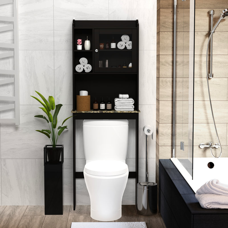 Armoire au-dessus de la toilette pour salle de bain - Améliore le rangement et l'apparence