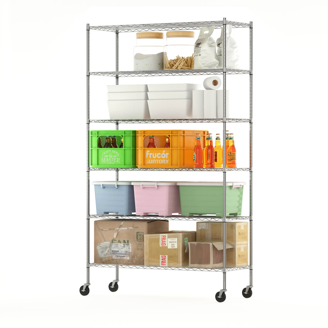 Ceana 6-Tier Metal Storage Shelf Rack