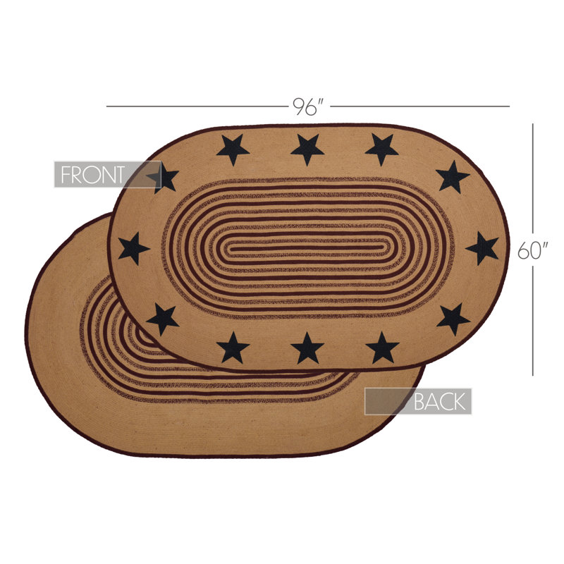 Probst Geometric Indoor Rug, Oval 5' x 8'