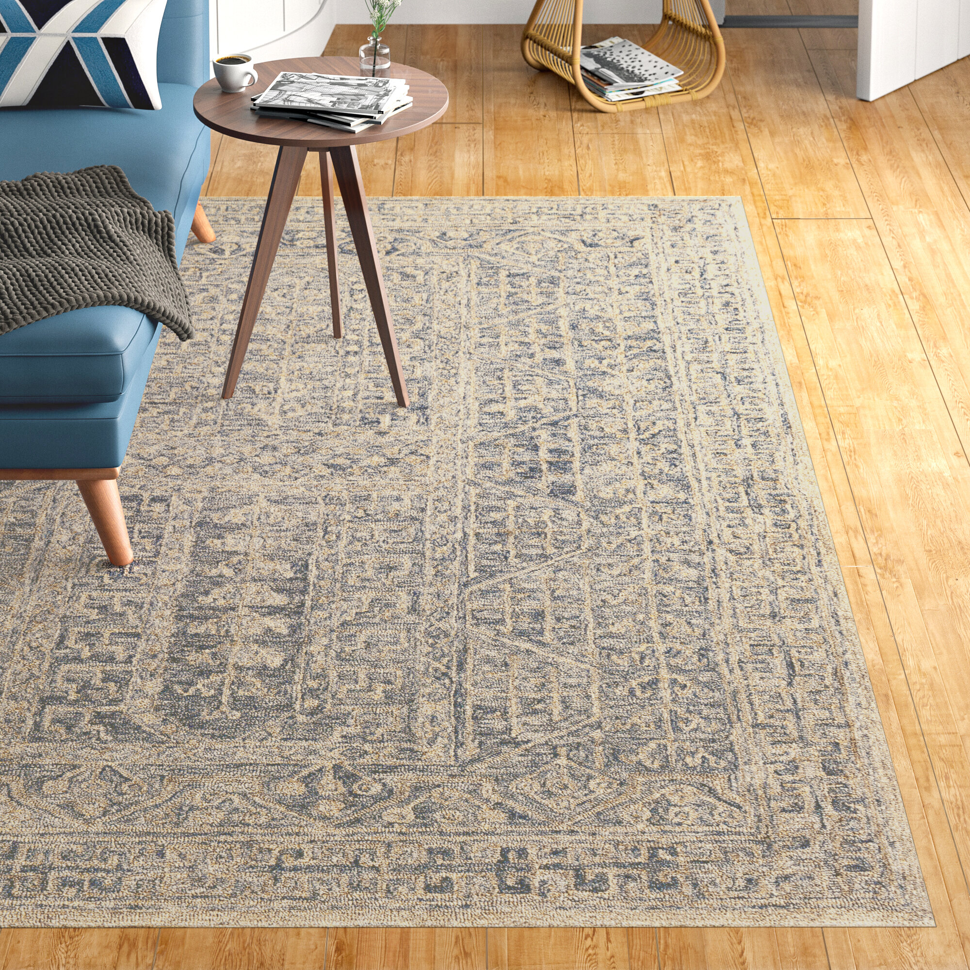 Westbrook Oriental Machine Woven Chenille Area Rug in Light Sky Blue Langley Street Rug Size: Runner 2'7 x 14