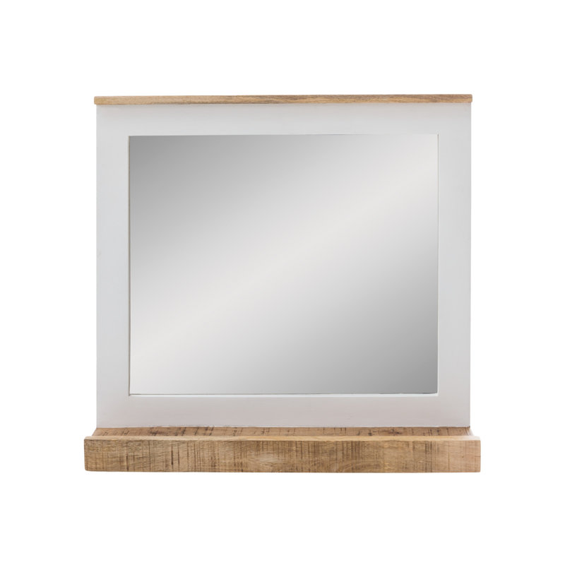 Tyree Wood Flat Wall Mirror