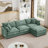 3-Seater Comfy Cloud Couches with Movable Ottoman-1405754213