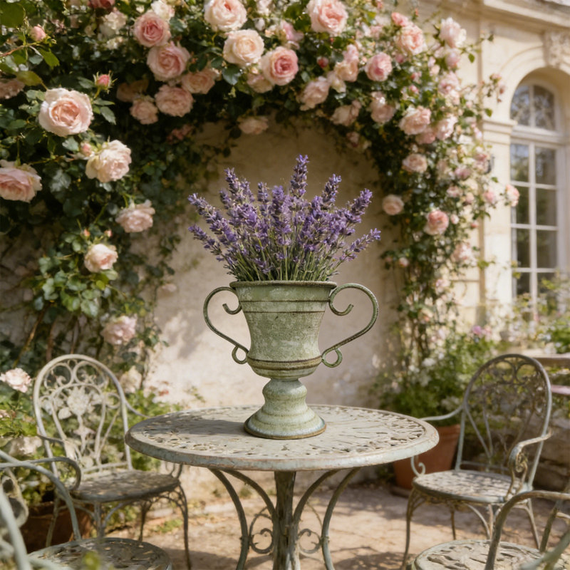 Jardin extérieur, jardin, trophée horticole, pot de fleurs, pots de fleurs décoratifs vieillis, balcon pour la maison, pots de fleurs