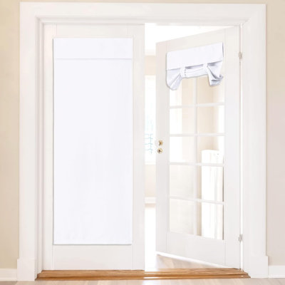 NICETOWN Door Curtains, Privacy Thermal Insulated Tie up Glass Shades, Easy to Install Front Door Curtain, 1 Panel