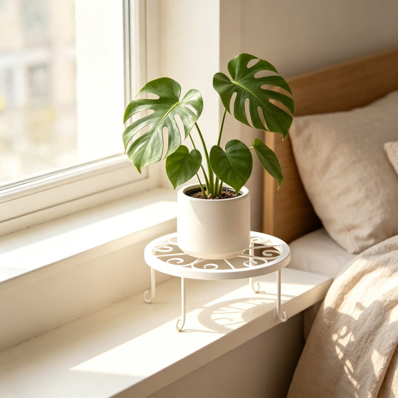 Support pour plante robuste en métal pour 3 pièces