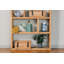 Eolus 220cm H x 112cm W Solid Wood Geometric Bookcase-1670299919-1670299914