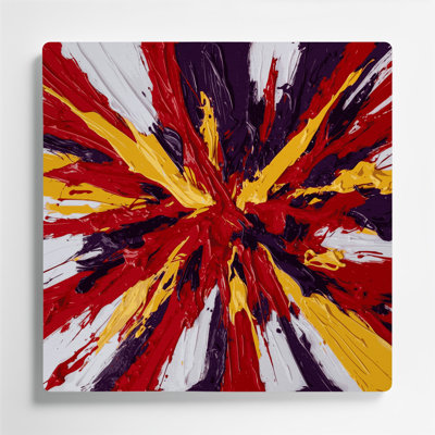 Neo Expressionism 100 Red Metal Wall Art