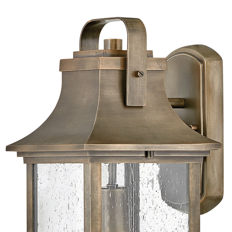 Grant Outdoor Wall Lantern, Bronze, 16.75" H x 7.25" W x 8.25" D
