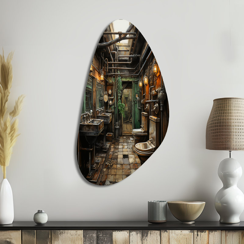 Art mural en métal asymétrique, H 39 po x l 21 po x P 1 po