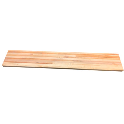 Damarious Wood Butcherblock Shelf