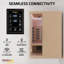 Yoga Sauna Sauna intérieur infrarouge pour 3 personnes avec gamme complète de panneaux infrarouges proche, moyen et lointain et contrôle WiFi