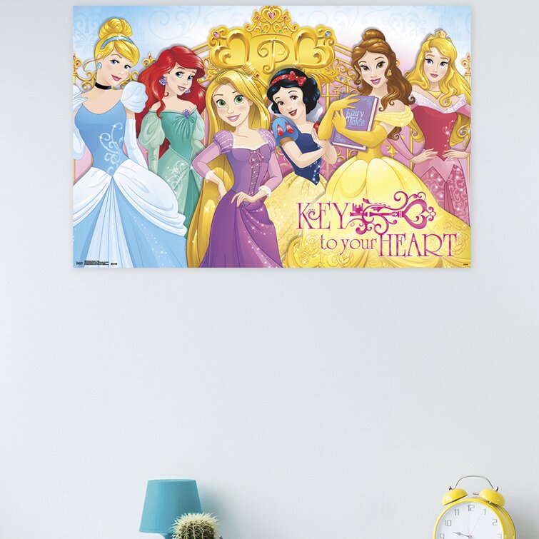 Disney Princess Posters Girls Bedroom Wall Art Children's Poster