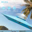9 pi. Parasol en aluminium en porte-à-faux inclinable avec poteau central, bleu lac (base non incluse)-515849412