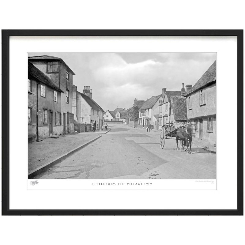 Littlebury, The Village 1919 by Francis Frith - Single Picture Frame Print, 60cm H x 80cm W x 2.3cm D