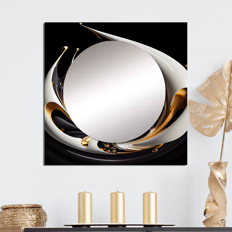 Fanel - Modern Square Mirror For Wall Art Decor, 23" x 23"